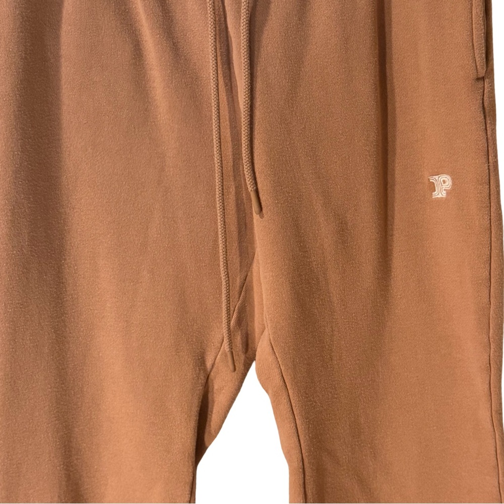 PINK Ivy Fleece Victoria's Secret Wide-Leg Drawstring Pants in Camel - Picture 3 of 7
